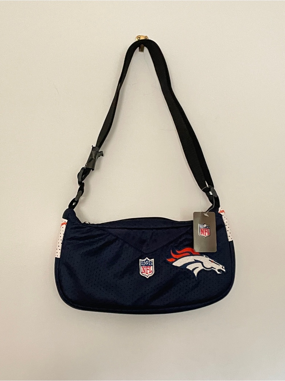Denver Broncos NFL Pro-FAN-ity Littlearth Jersey Mesh Y2K Shoulder Bag Purse